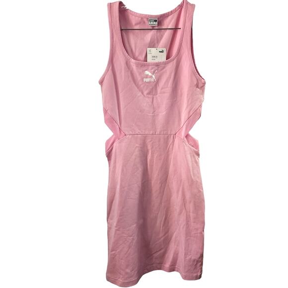 Puma Bae Pink Lady Side Cut Out Dress Size Small NWT - Picture 2 of 8